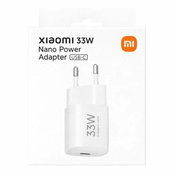 Сетевое зарядное устройство Xiaomi Nano Power Adapter 33 Вт (BHR087LEU), GaN, PD + QC, USB Type-C, блок питания, белый