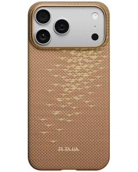 Чехол Pitaka Ultra-Slim PitaTap для iPhone 17 Pro Max (Golden Glint)