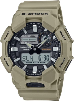 Мужские противоударные часы Casio G-Shock GA-010-5AER, аналогово-цифровые, полимерный ремешок