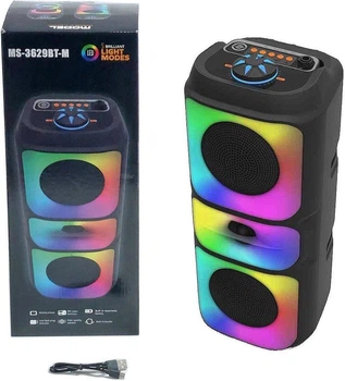 Przenośny głośnik Adar Bluetooth USB Radio MS-3629BT-M (5901271624443)