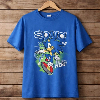 Футболка Sonic для парня 164 см (14Y) C&A синий