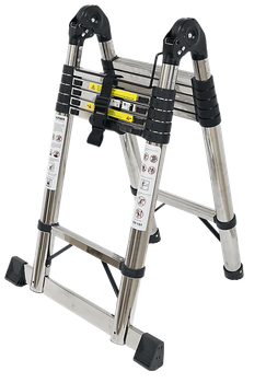 Драбина Voltronic YT43386, 2.5 м подвійна 6+6 сходинок Box