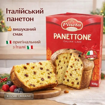 Панетоне Pineta Italian Cake 908 г — італійський кекс з родзинками