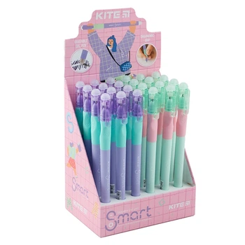 Ручка гелева пиши-стирай Kite Smart K23-098-2, синя