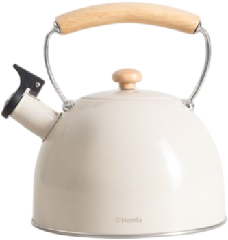 Czajnik Homla B2 Virgen Essentials z drewnianym uchwytem beżowy 2.5 l (5906496732546)