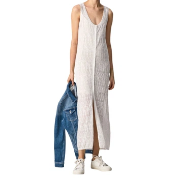 Жіноча ажурна сукня Patty Pepe Jeans біла без бретелей XS PL701851 800 (XS)