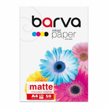 Фотобумага Barva "Original Matte" A4 230 г/м2 50 листов матовая (IP-A230-022)