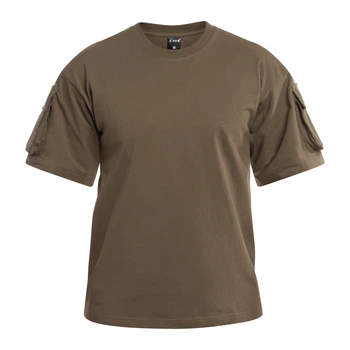 Футболка T-shirt MFH с карманами, Olive, M