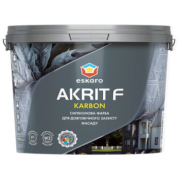 Фарба для фасадів Akrit F Karbon 9л