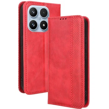 Чехол-книжка Deexe Retro Style для Xiaomi 17 - Red