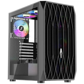 Корпус 1stPlayer AY7-BK-4F1, Чорний - 578384