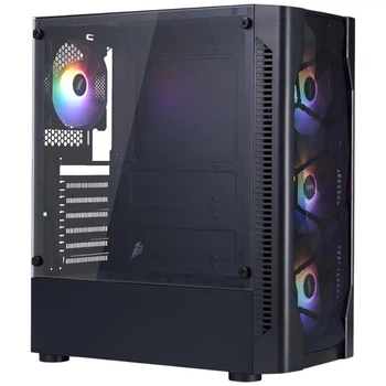 Корпус 1stPlayer D4-BK-4F1, Чорний - 595134