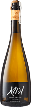 Вино ігристе Bortolomiol Miol Prosecco DOC Treviso Frizzante біле сухе 0.75 л (8010447281001N)