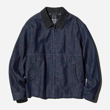Джинсовая куртка женская Uniqlo 588062539 3XL Синяя (1159856766)