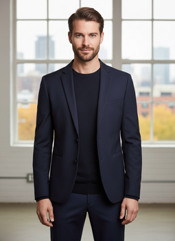 Пиджак H&M 46 Синий (HM-0391691-5-Dblue)