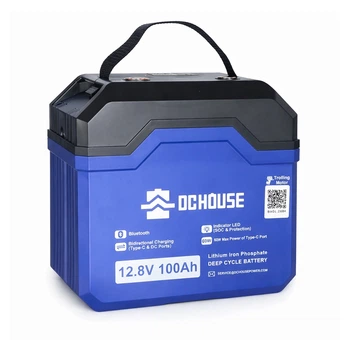 Акумулятор LiFePO4 DC HOUSE 12.8V 100Ah Bluetooth Portable (ECO-LFP1210004) (305768)