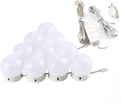 Подсветка для зеркала Vanity Mirror Lights с пультом 10 LED ламп RGB с регулировкой яркости и цвета