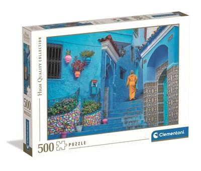 Пазл Clementoni: High Quality Collection — Blue Street of Chefchaouen / Голубая улица Шефшауэна (500 элементов) — 35616