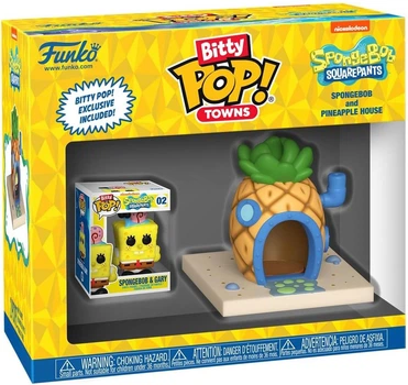 Набір фігурoк Bitty Pop! Town — Губка Боб і його дім-ананас (SpongeBob & Pineapple House)