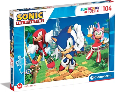 Пазл Clementoni: SuperColor — Sonic the Hedgehog / Сонік (104 елементи) — 27256