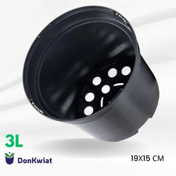Горшок Donkwiat круглый 3 л d-19 h-15 черный