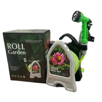 Шланг Roll Garden 10 м з котушкою та розпилювачем для поливу саду та дачі