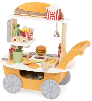 Дерев’яний кулінарний візок Viga PolarB Малий Бургер-бар (6971608442803)