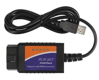 Автосканер диагностики автомобилей OBD2 ELM327 елм 327 USB 1.5v OBDII обд2 сканер адаптер юсб