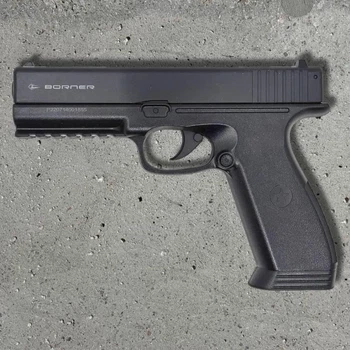 Пневматичний пістолет Borner 17 (Glock 17) 4.5 мм полімерний, CO2, 120 м/с