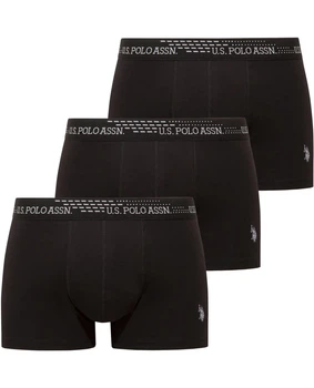 Набір трусів-боксерів чоловічих 3шт. U.S. Polo Assn. 80652 M чорних (8680557465044)
