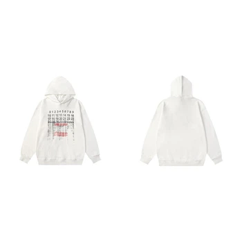 Чоловіче демісезонне худі Maison Margiela з принтом S біле (MM13)