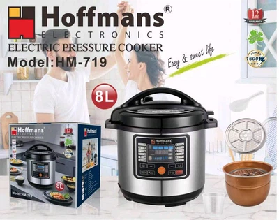 Мультиварка Hoffmans HM-719 8L 1600W с функцией жарки и пароварки