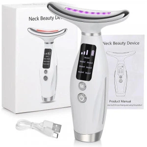 Массажер для лица и тела с микротоками Neck Beauty Device улучшает кровообращение и уменьшает морщины 3 режима работы