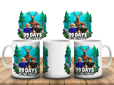 Чашка с принтом Roblox 99 дней, 330мл