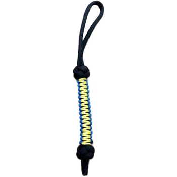 Темляк Loopy Snake UA Brave Черный с сине-желтым