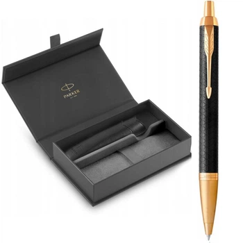 Подарочный набор Parker IM Premium Black GT BP (шариковая ручка + чехол + коробка)