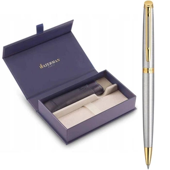 Подарочный набор Waterman HEMISPHERE Stainless Steel GT BP (шариковая ручка + чехол + коробка)