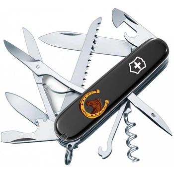 Швейцарский складной нож 91мм Victorinox HUNTSMAN ZODIAC Конь с подковой 1.3713.3.Z5350u