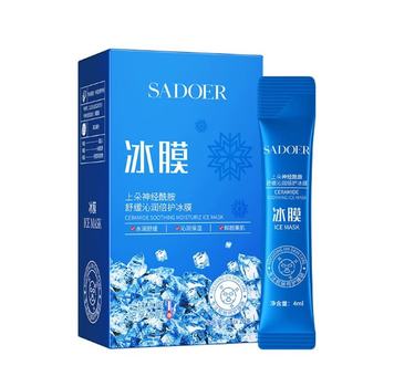 Sadoer Ceramide Soothing Moisturizing Ice Mask — Успокаивающая охлаждающая маска для лица с керамидами 20 шт.