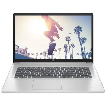 Ноутбук HP 17-cn4040ua 17.3" FHD IPS AG, Intel 7-150U, 16GB, F1TB, UMA, DOS, сріблястий