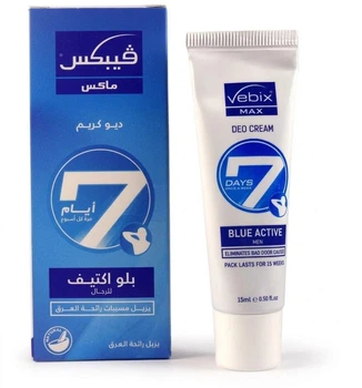 Дезодорант VEBIX Deo Cream Max 7 Days (Вебикс део крем 7 дней). Мужской