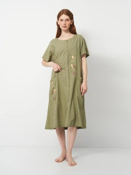 Платье Juliet de Luxe 5XL оливковое 33154-01