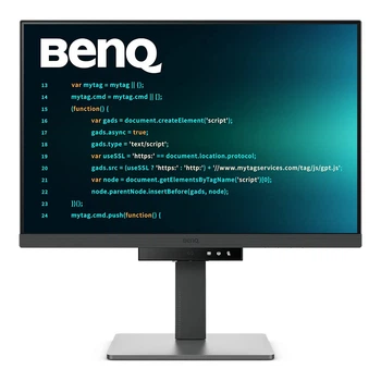 24.1" 16:10 IPS РК монітор, 2560х1600, 60 Гц, 5 мс (GtG), 95% P3, 1xHDMI 2.0/1xDP 1.4/1xUSB C (PD до RD240Q DARK GREY BENQ (9H.LLXLA.TBE)