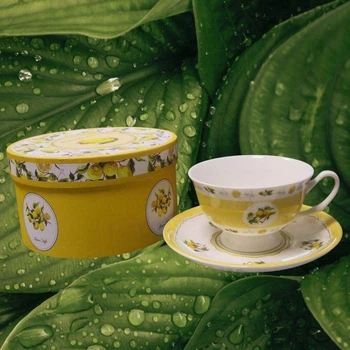 Чашка з блюдцем "Lemon Sky" 180мл R40744