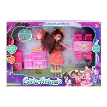 Лялька Enchantimals Лисичка Фелісіті TM331-3D 4D з аксесуарами дитяча лялька для дівчинки