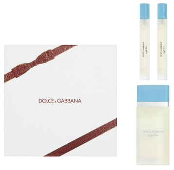 Набір для жінок Dolce&Gabbana Light Blue Туалетна вода 100 мл + Мініатюра Туалетна вода 10 мл + Мініатюра Туалетна вода 10 мл (8054754403367)