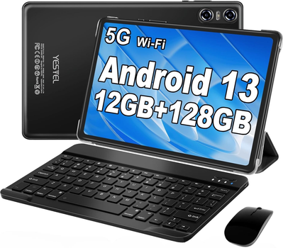 Планшет 10.1" Yestel T13 6+6/128Gb 8 ядер Android 13 6000 mAh Черный Б/В