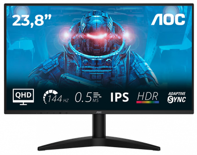 Монитор 23.8" aoc q24b36x Black