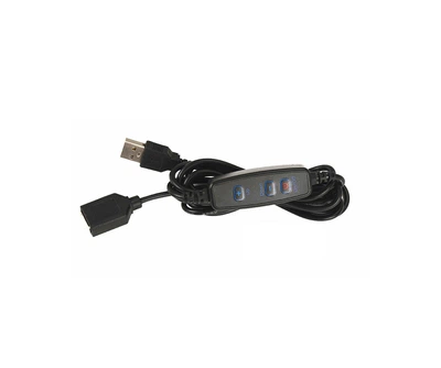 USB подовжувач з перемикачем чорний