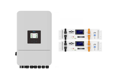 Комплект автономного енергопостачання інвертор Deye SUN-15K-SG05LP3-EU-SM2 15 кВт + дві батареї Biom Professional BALFP-R512100-UNI 5.12 кВт·год